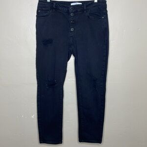 KanCan Button Fly Jeans Black ESTILO Stretchy 5 Pocket Style 11/29